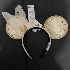 Disney Gold and Cream Minnie Ears Headband